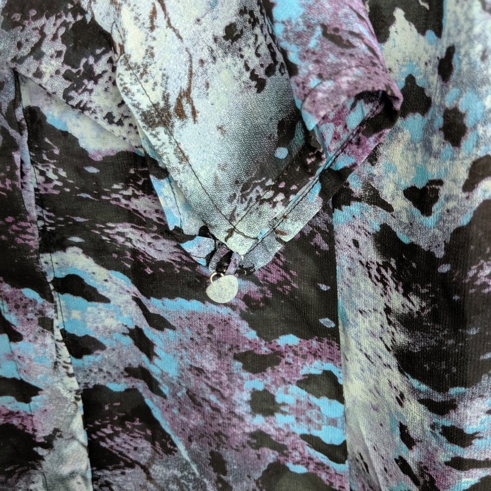 Cabi Gorgeous Python Print Blouse Size L - image 5